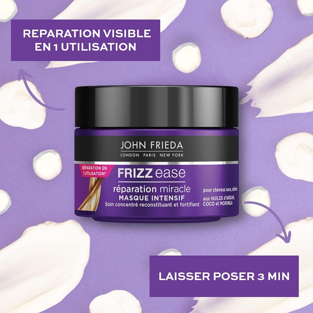 John Frieda - Frizz Ease Réparation Miracle - 250ml x2 - masque intensif cheveux