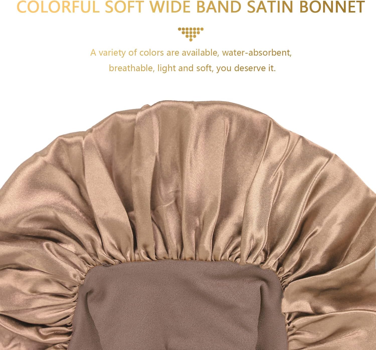 Bonnet satin cheveux - lot de 2 - taille adulte - protection nuit, douceur