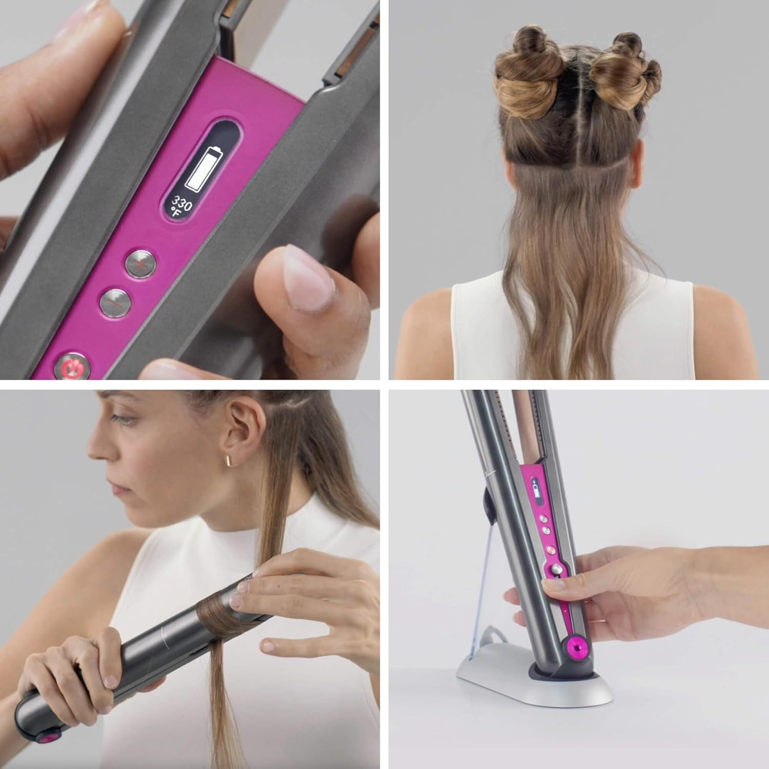 Dyson - Corrale - lisseur compact sans fil, contrôle intelligent