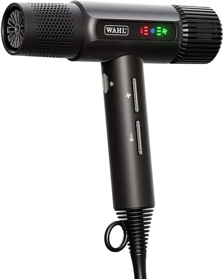 Wahl - Vanquish - Sèche-cheveux pro, séchage rapide, embouts magnétiques, diffuseur, 2200W