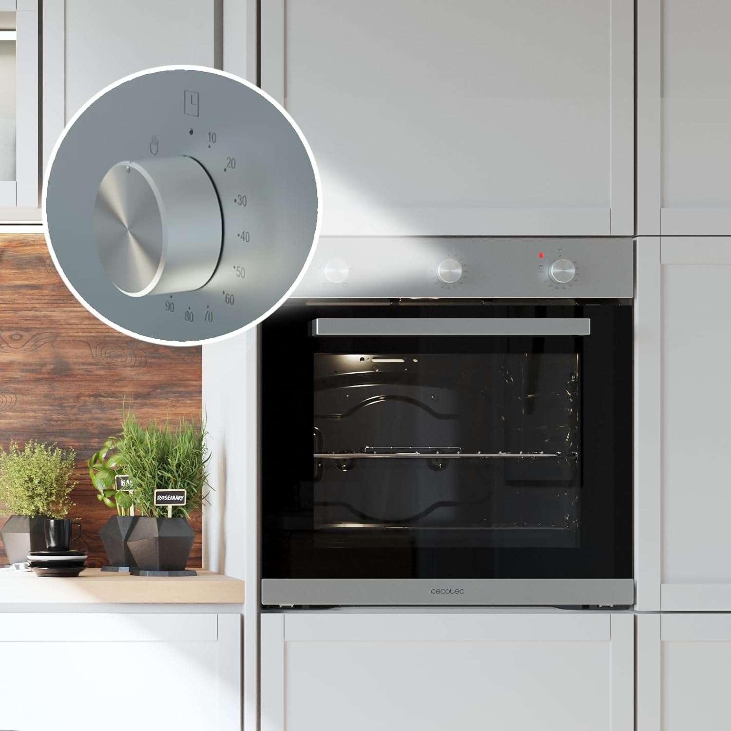 Cecotec - Bolero Hexa, 77L, 2800W, pyrolyse, vapeur, 4 fonctions, C136000