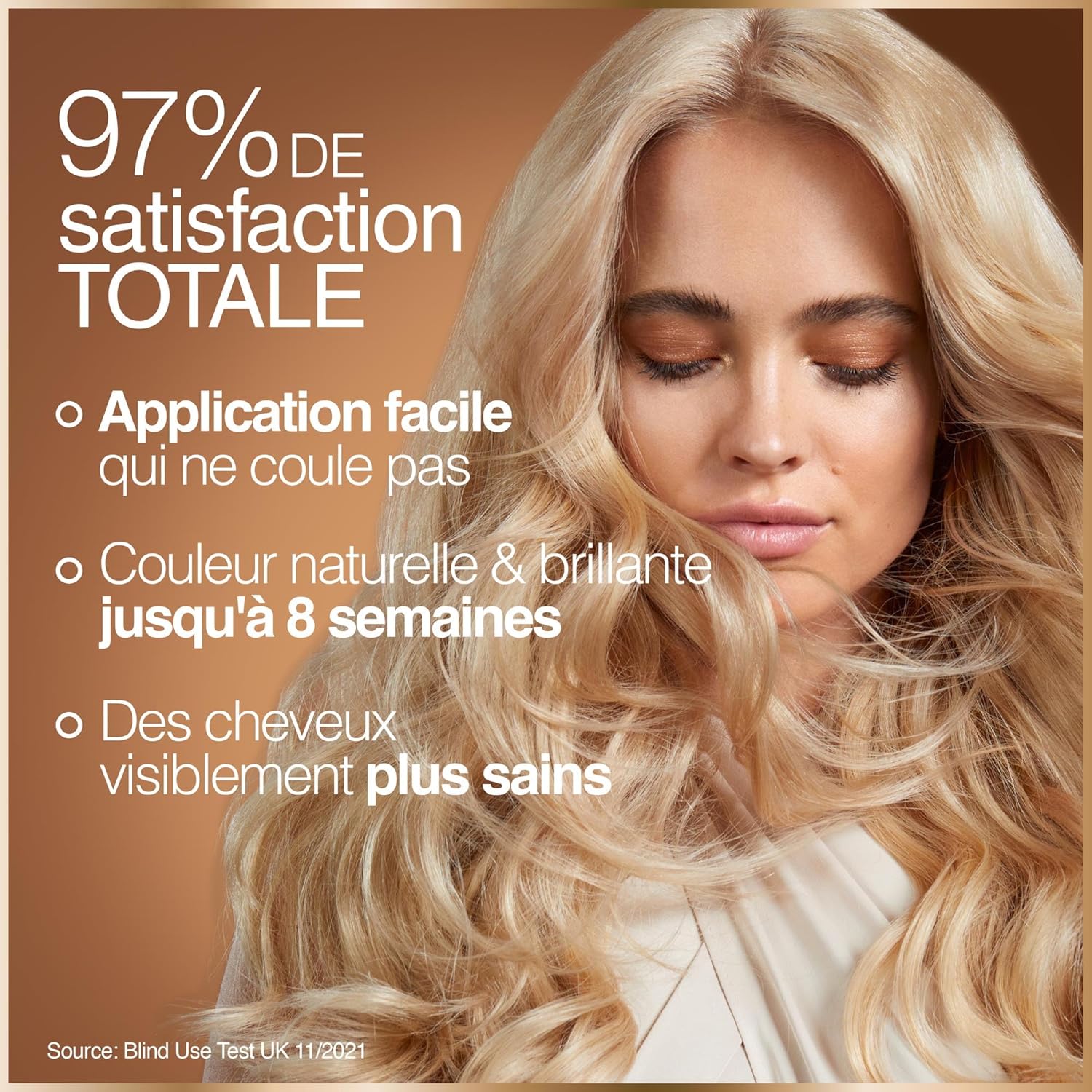 Garnier - Coloration Good - 7.43 - sans ammoniaque, 90% naturel, couvre 100% cheveux blancs