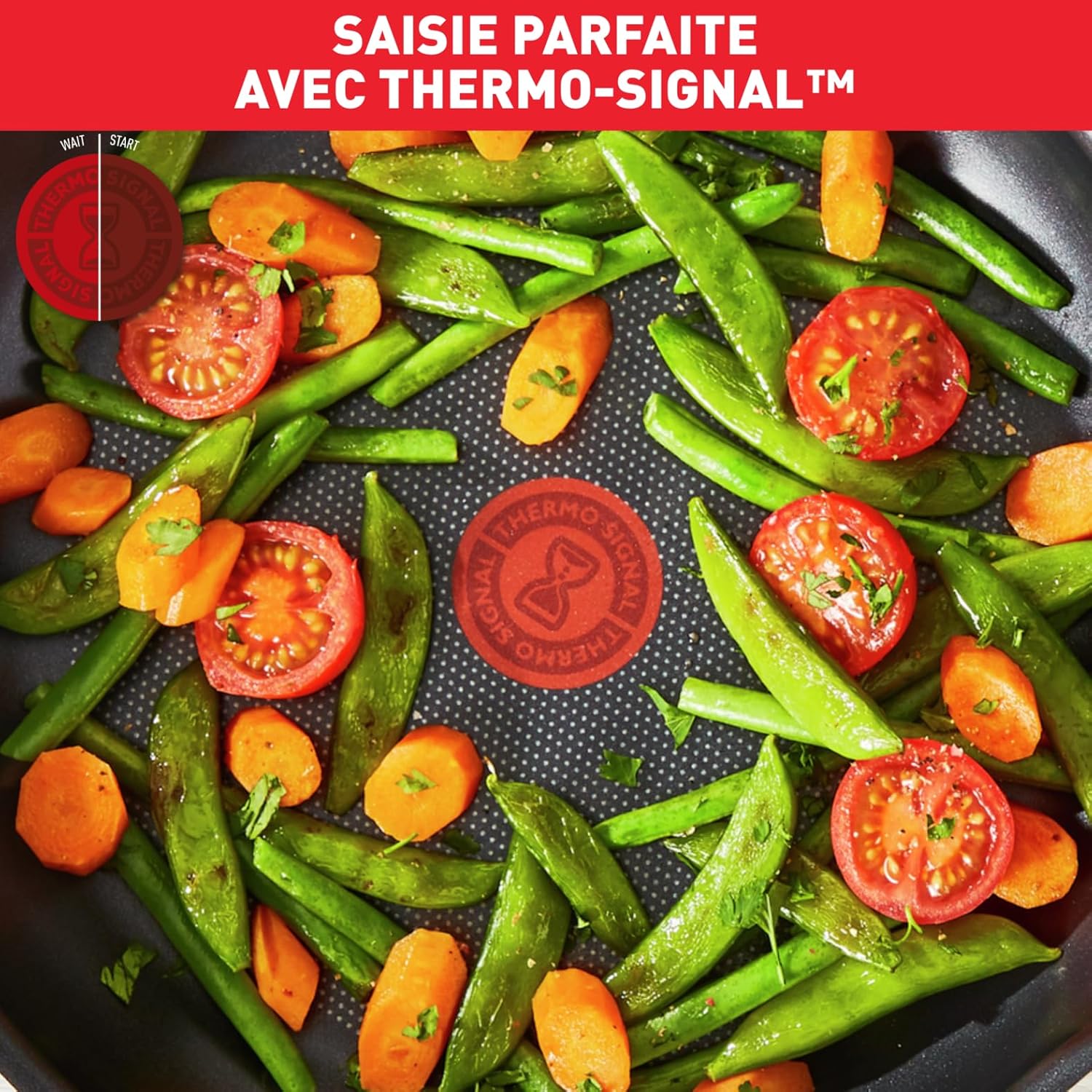 Tefal - Super Cook - batterie 9 pièces, antiadhésif, poignée ergonomique, B459S984