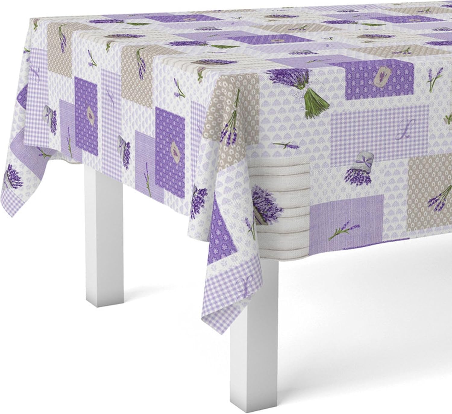 Nappe en toile cirée - rectangulaire 240x140 cm - anti-taches, imperméable, entretien facile