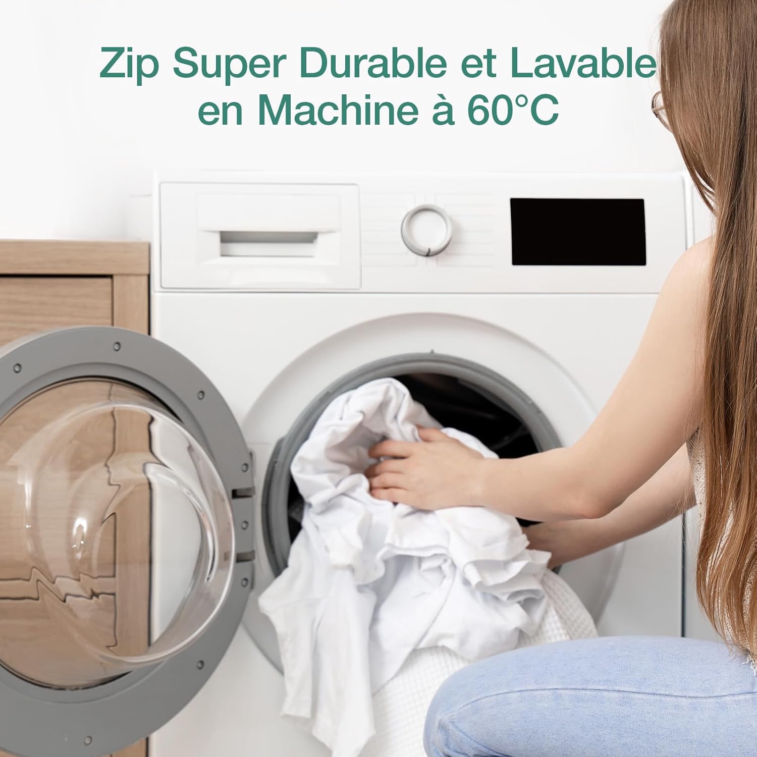 Novilla - Matelas 7 zones - 90x200cm - housse amovible, mousse, 16cm