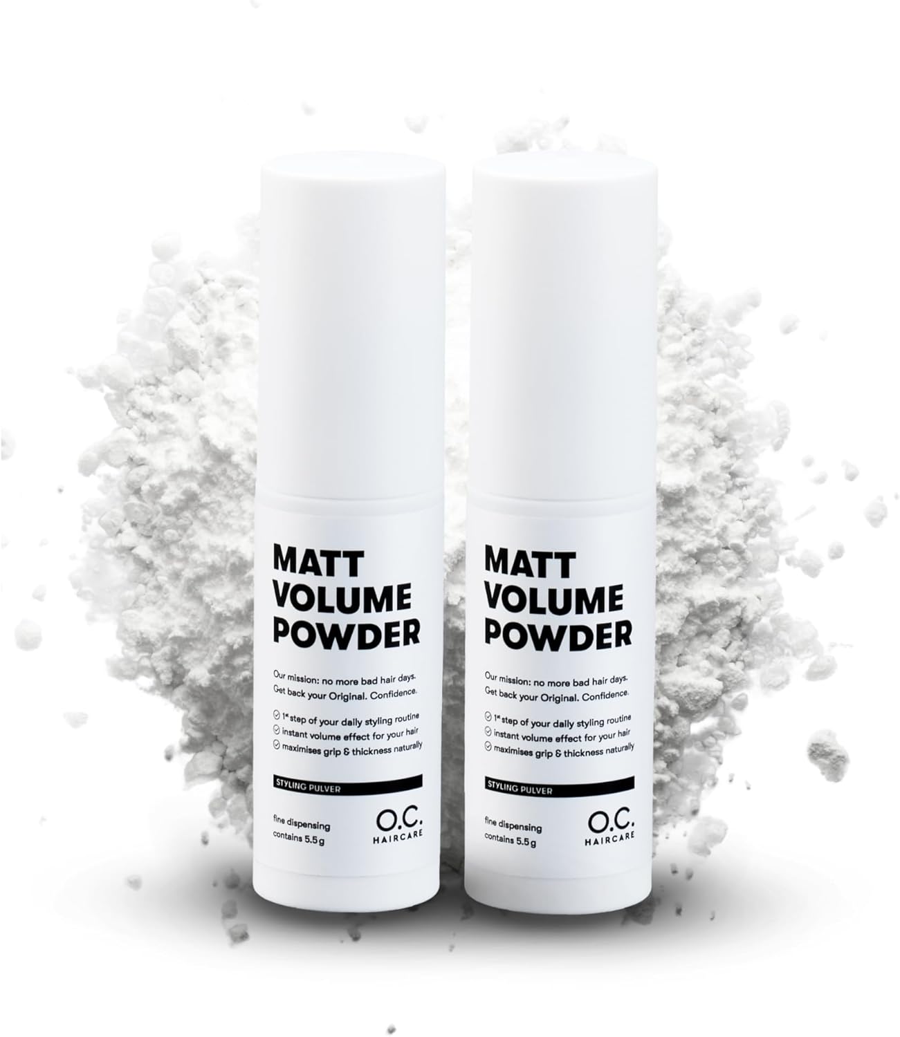 Poudre coiffante cheveux fins - effet mat, volume, 2x11g - tenue forte