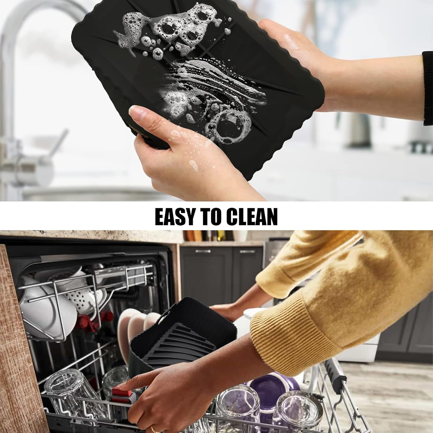 Accessoire air fryer silicone - 2 moules - 9.5L - compatible Ninja AF400EU AF300EU SL400EU