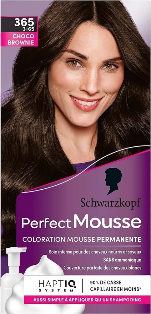 Schwarzkopf - Perfect Mousse - mousse sans ammoniaque, soin naturel - Choco Brownie 365
