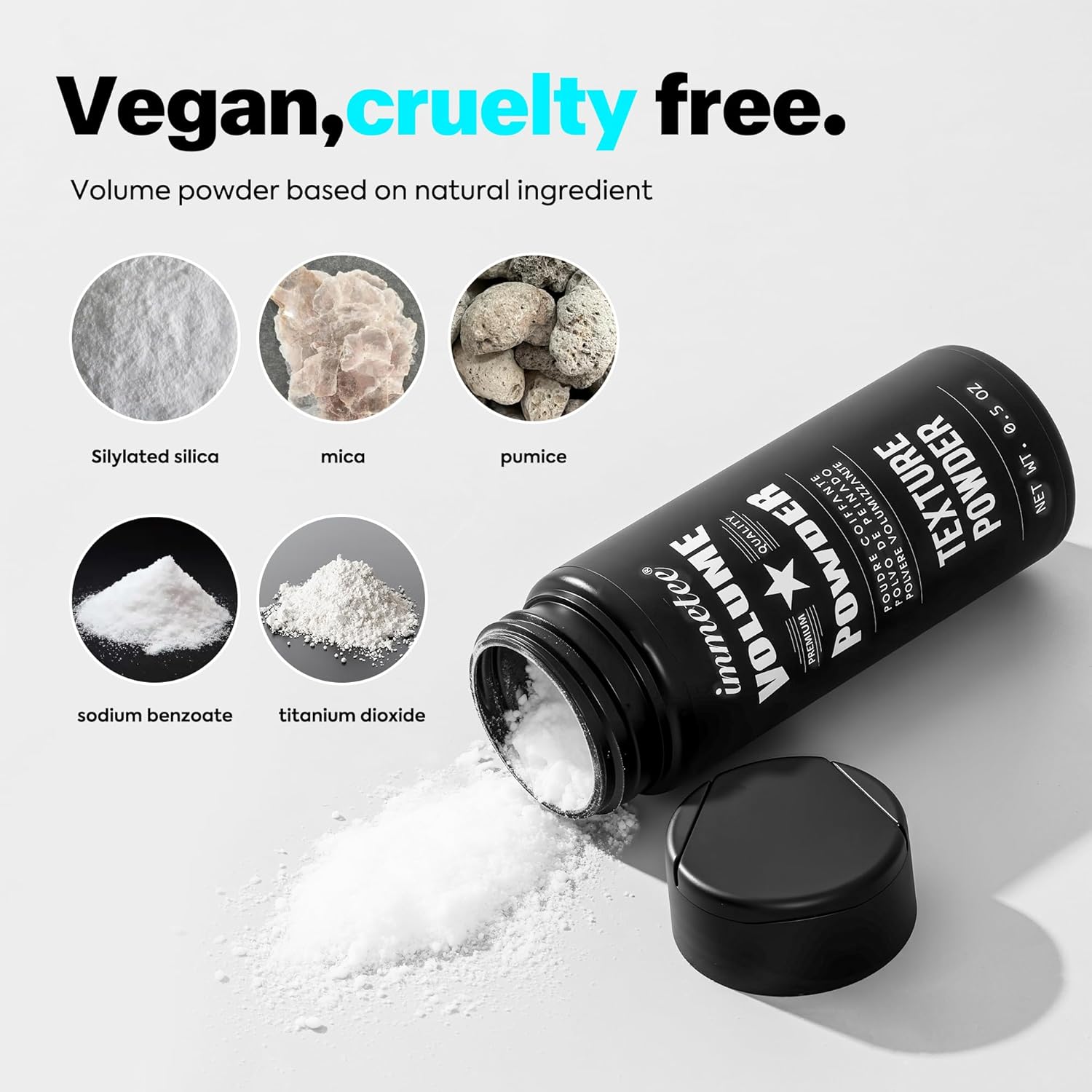 immetee - Poudre Volumisante Cheveux 2pc - volume racines, tenue longue durée