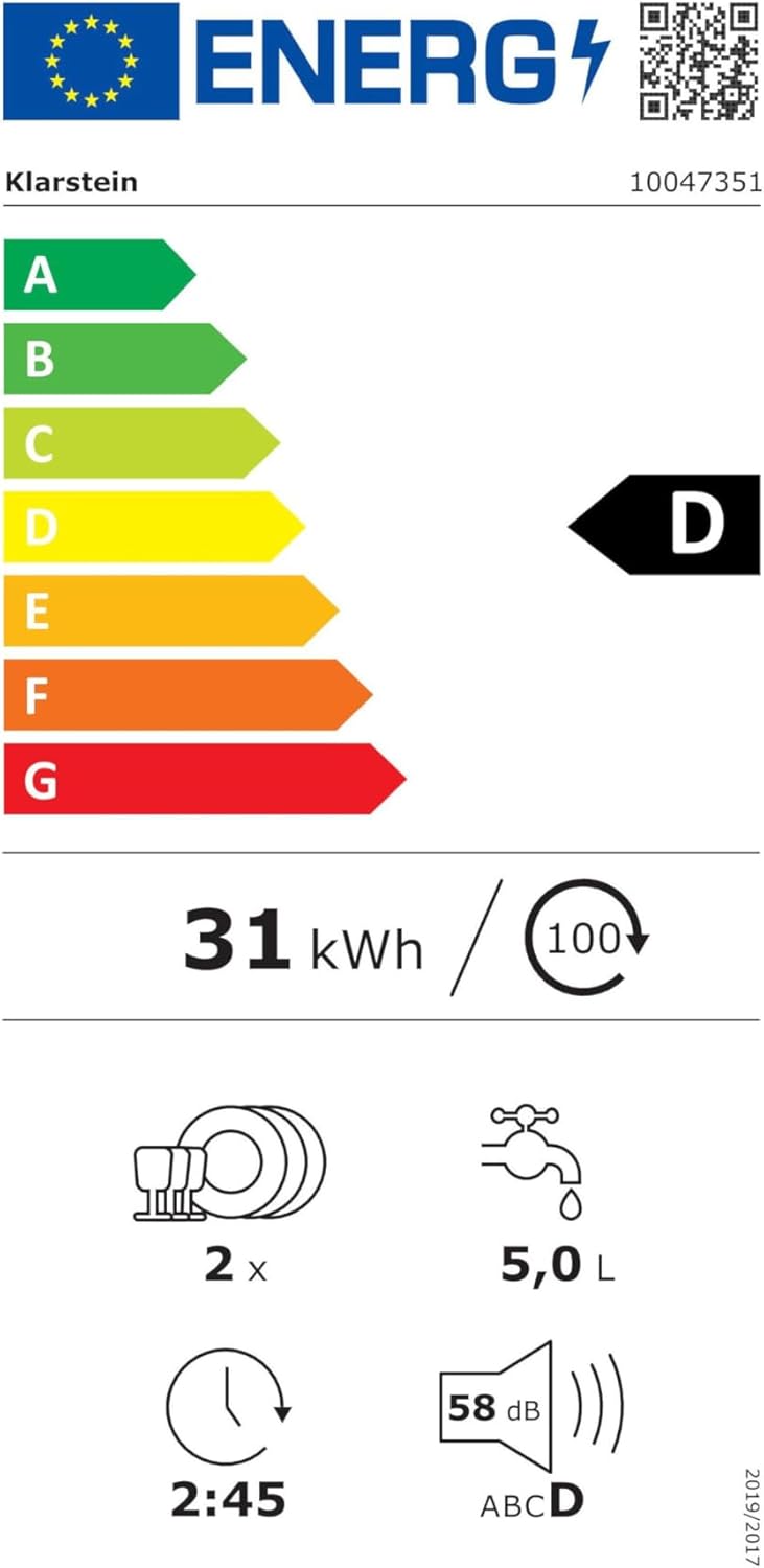 Klarstein - Amazonia Mini - compact, 7 programmes, réservoir 5L, silencieux, noir