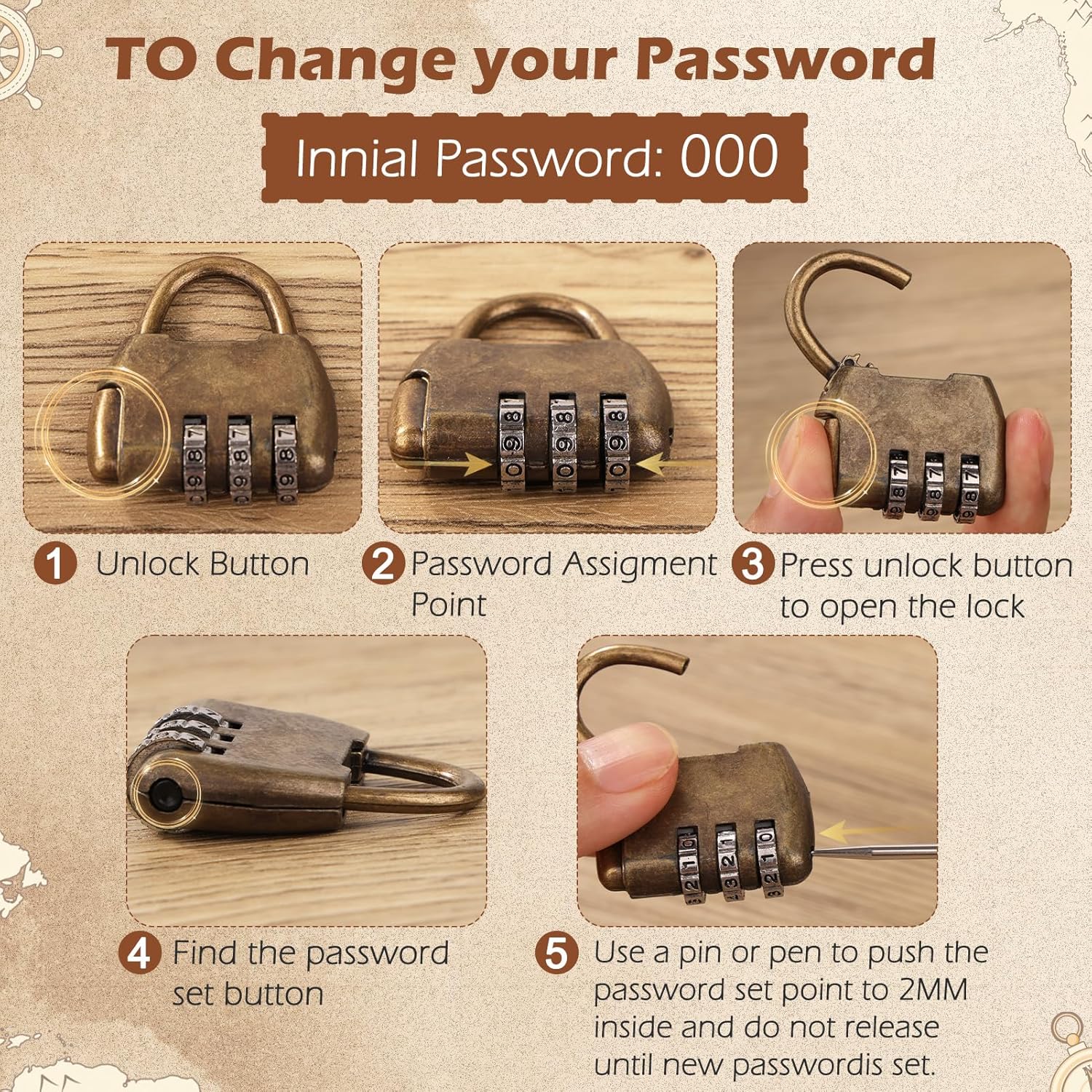 Coffre à trésor en bois vert - cadenas pirate, tiroir à bijoux, tirelire enfant, décoration - avec couvercle