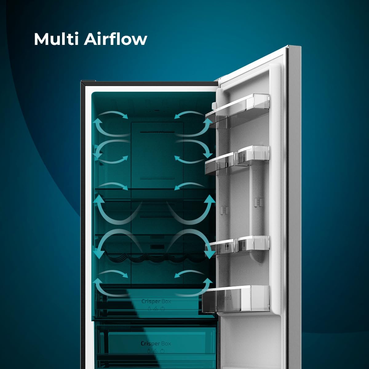 Cecotec - Bolero CoolMarket Combi - 200x60cm - 356L, No Frost, Multi Air Flow, basse conso