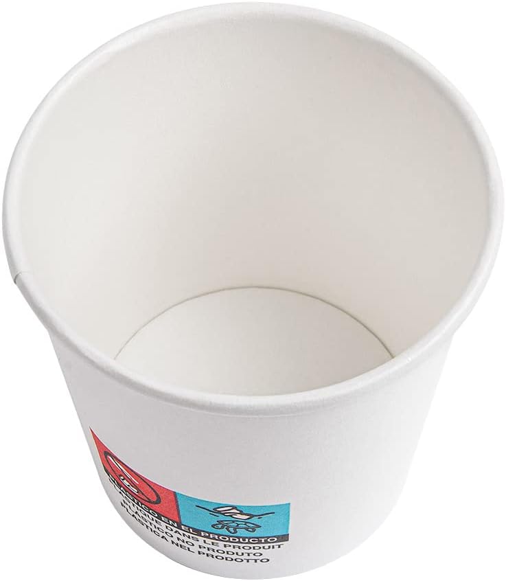 García de Pou - Gobelets 1 paroi 120ml - carton blanc, 6x6cm, PE