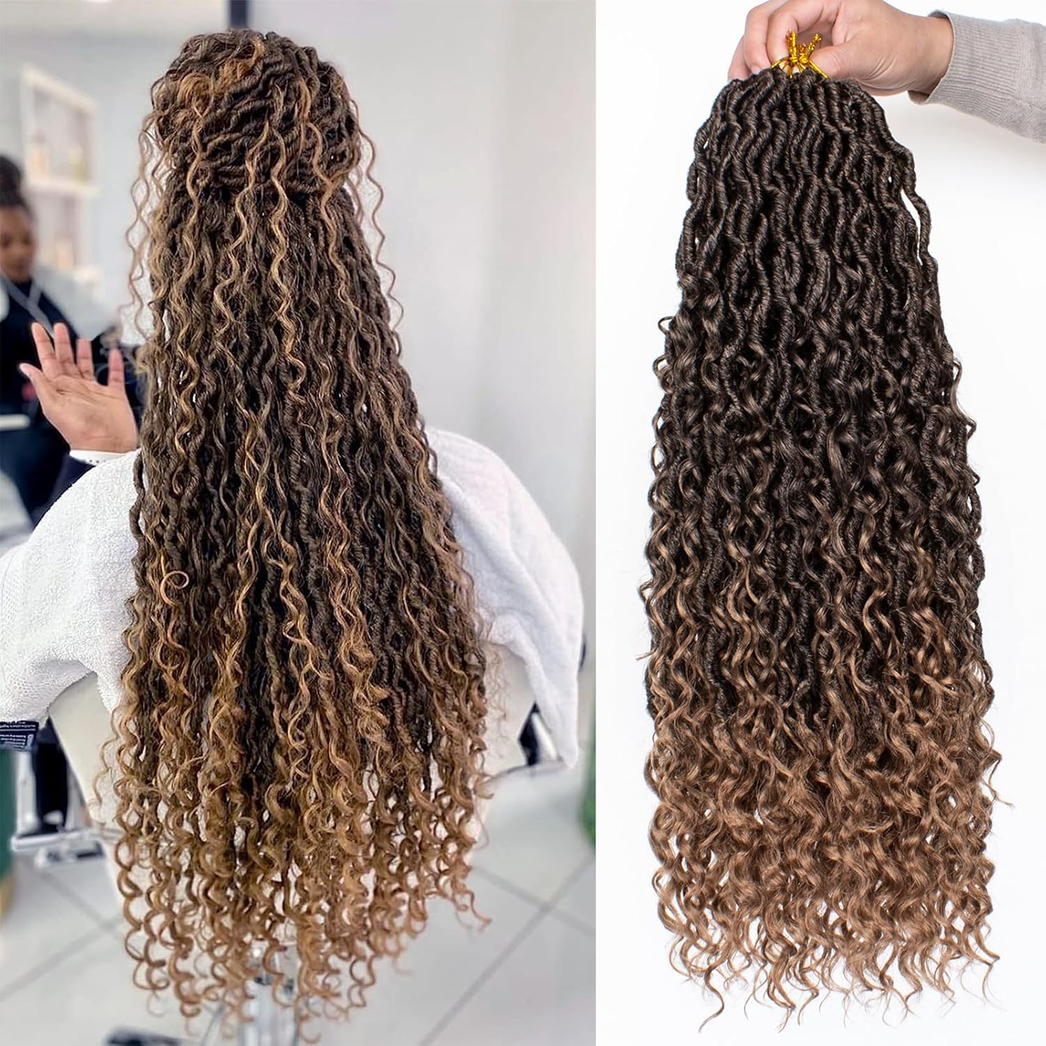 Xtrend - River Goddess - 24 pouces, 8 paquets, mèches bouclées, T27#