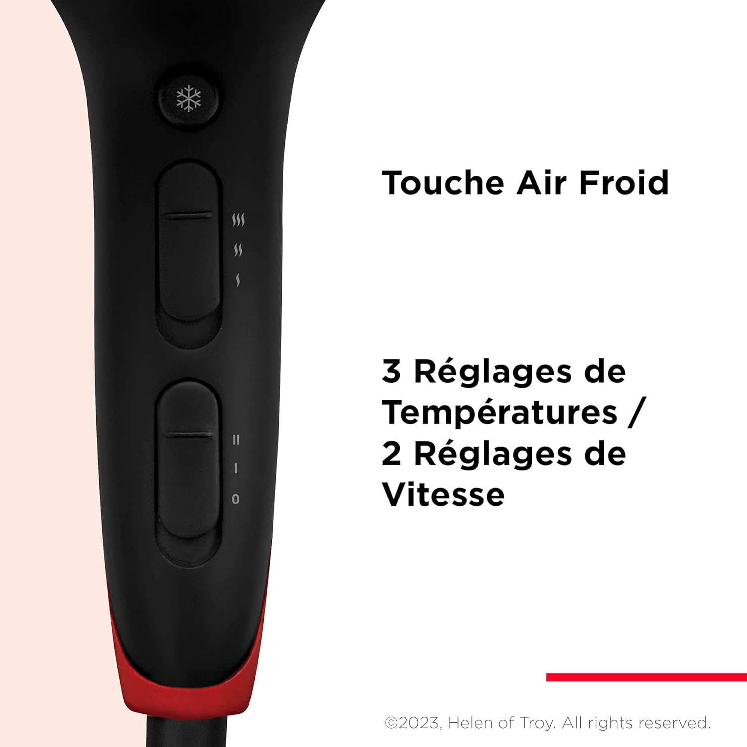 Revlon - sèche-cheveux SmoothStay 2000W - ionique, accessoires RVDR5317