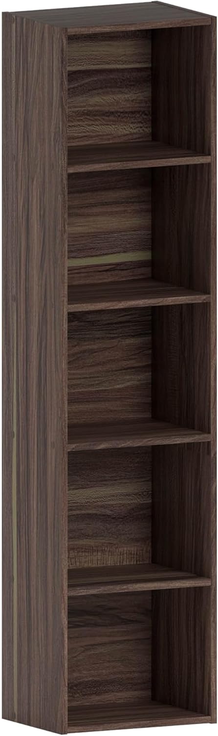 Vida Designs - Oxford bibliothèque 5 étages - bois noyer - rangement élégant