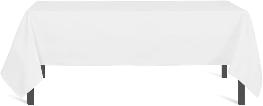 Soleil d'Ocre - Nappe Rectangle Blanc 140x240 cm - polyester anti-tâches