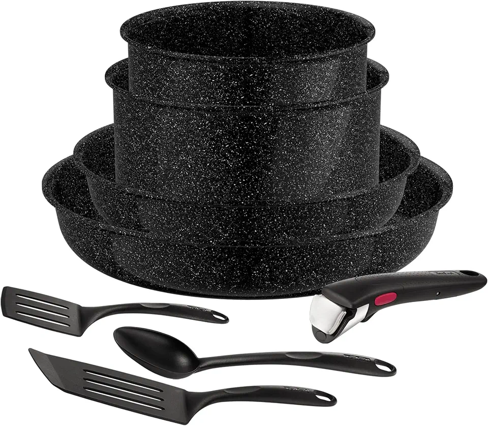 Tefal - Ingenio Intens' Ceram - 8 pièces - céramique, induction, poignée amovible, L2649802