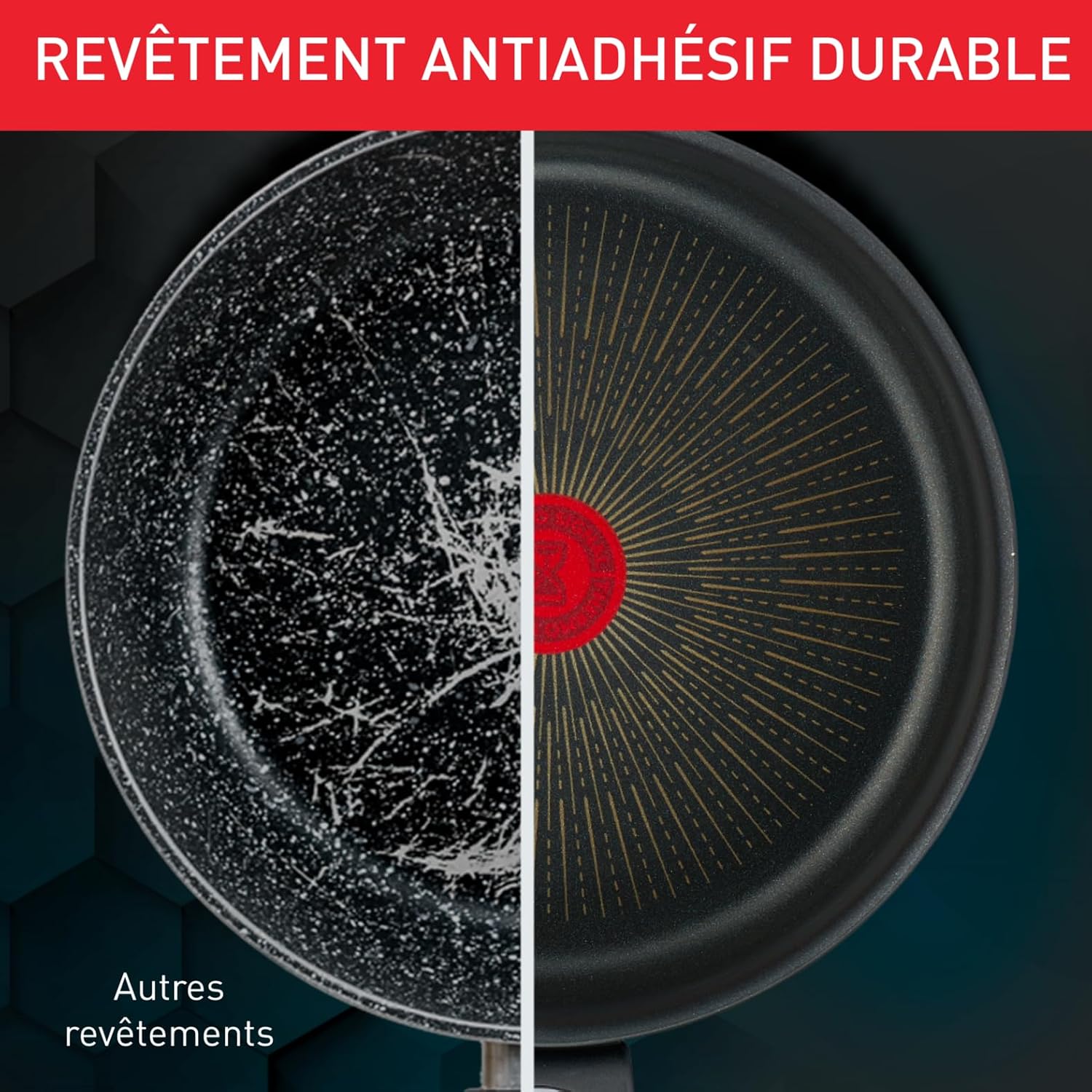 Tefal - Unlimited On - poêle à crêpe 28cm, induction, antiadhésif, Thermo-Signal, G25939AZ