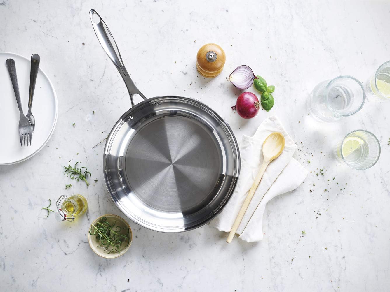 Beka - Poêle à frire True - 24 cm inoxydable, argenté - 12068354