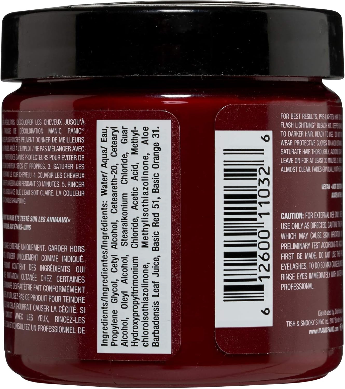 Manic Panic - Classic Creme - 118ml - Vegan, semi-permanent, Vampire Red