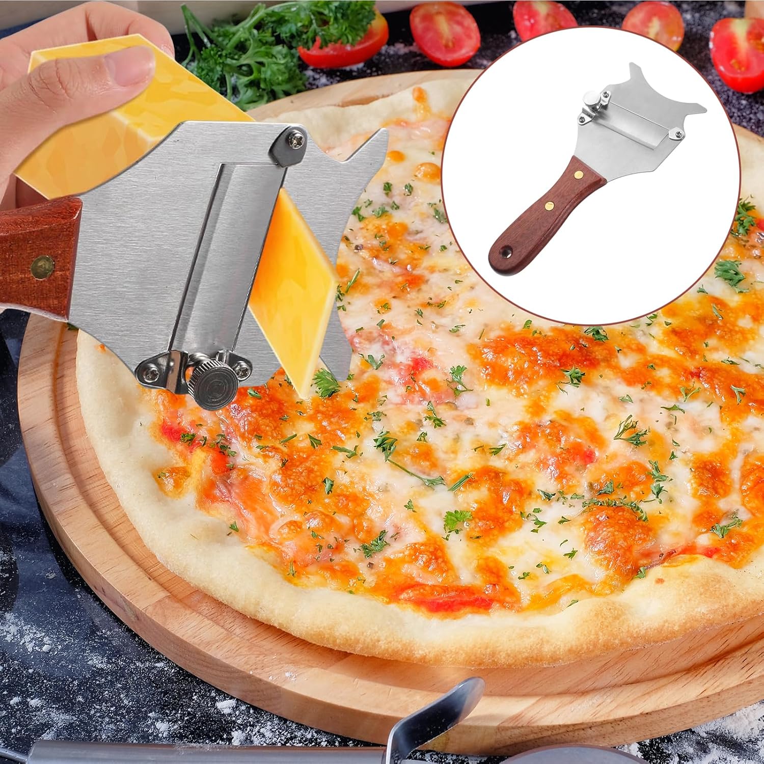 Coupe Truffe - trancheuse inox réglable 19,5x8 cm, multi-usages