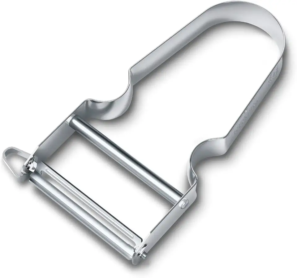 Victorinox - Éplucheur STAR - manche métal, lame pendulaire, Swiss Made