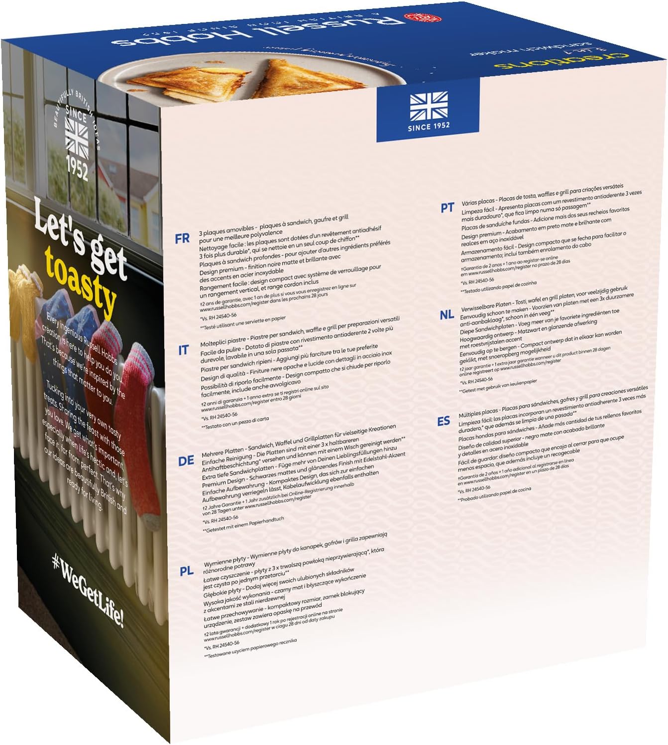 Russell Hobbs - Créations - extra profond - 3 plaques, sans BPA, facile à nettoyer, 26810-56