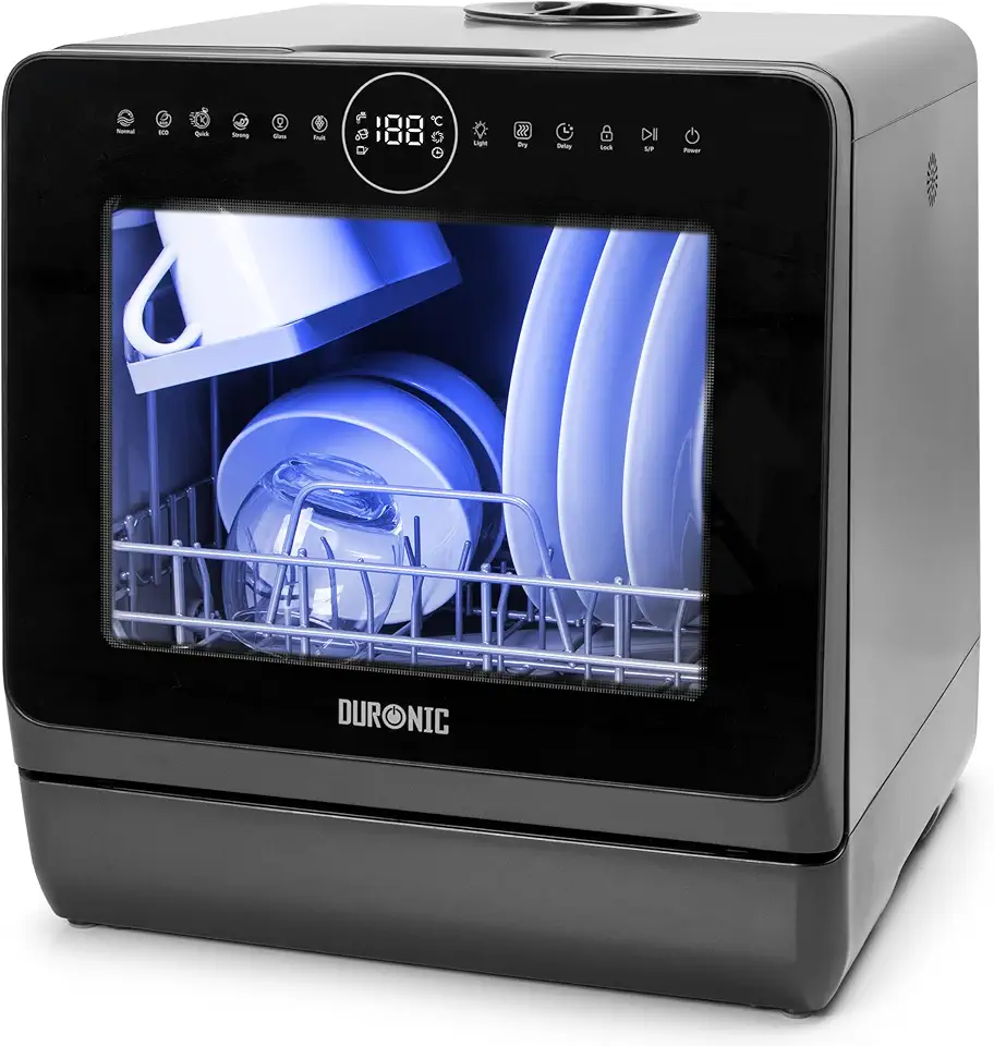 Duronic - DW5 BK - compact 55x50x43cm - 7 programmes, séchage performant