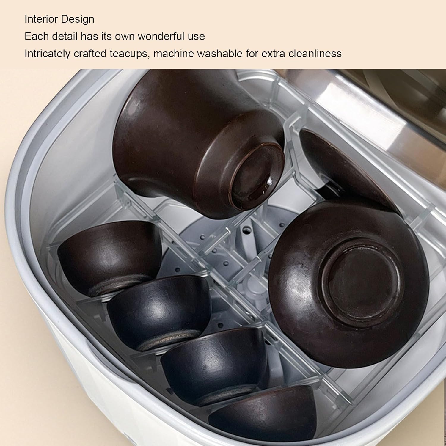 Lave-vaisselle de comptoir - mini portable 4L USB rechargeable - porte-gobelet interne