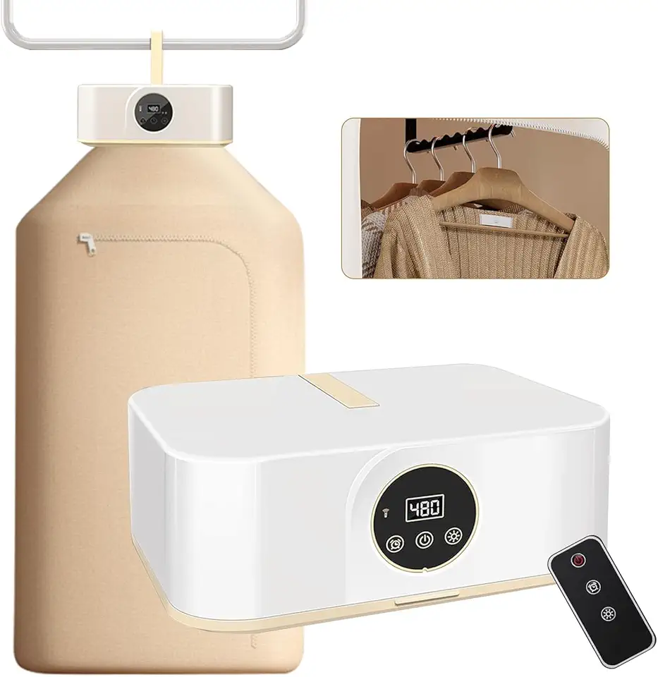 Mini sèche-linge portable - 600W, minuterie, usage domestique, compact