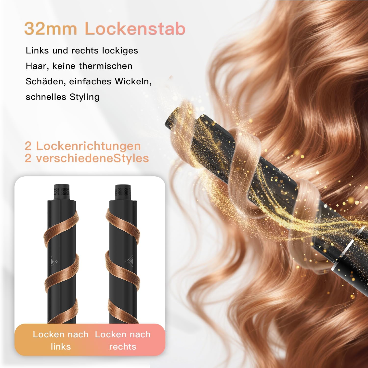 Kit de coiffage 9 en 1 - 1400W - brosses multifonctions - volumiseur