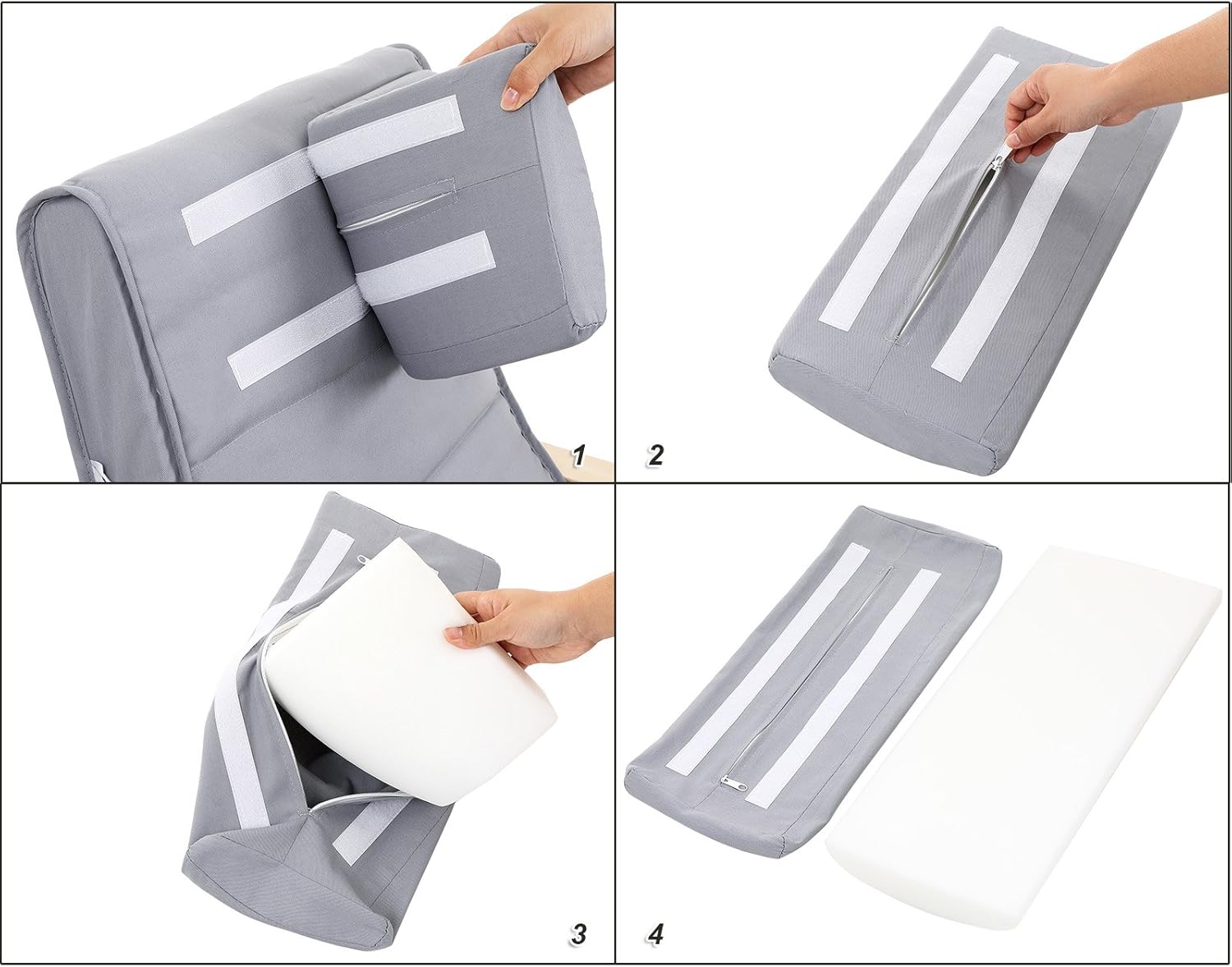 SONGMICS - fauteuil à bascule, bois et tissu, 125x67x91cm, 5 positions, LYY41G