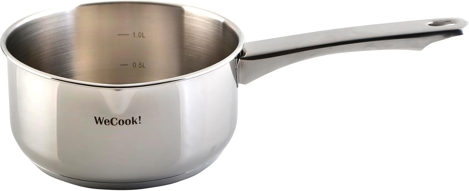 Wecook - casserole inox 18/10, 12 cm, bec verseur, 0,7L, induction