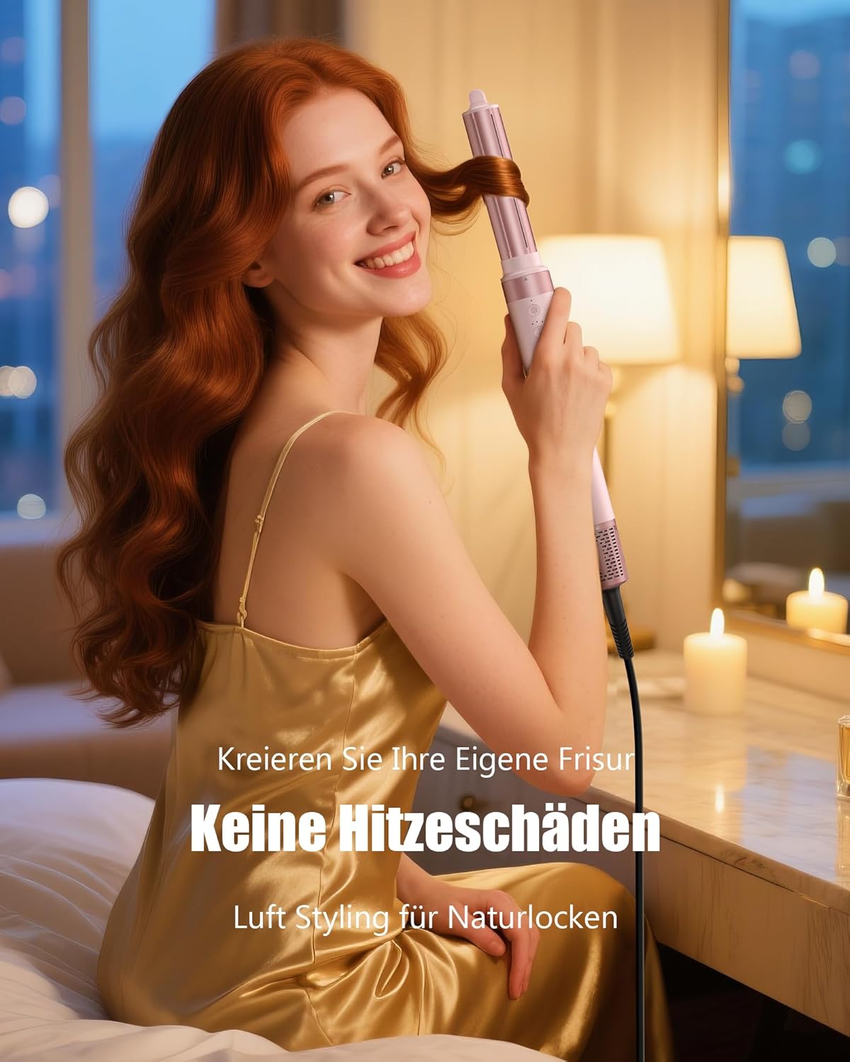 MESCOMB - Air Styler 5 en 1 - 110000 RPM - sèche, boucle, lisse, brosse, rangement