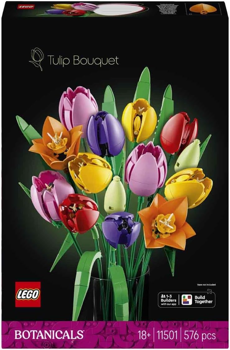 Lego - Botanicals Bouquet Tulipes - 14 fleurs 5 couleurs - 11501