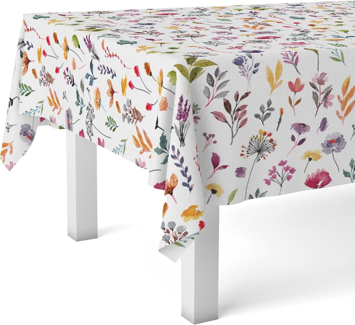 Nappe en toile cirée - Garden Fleurs - 140x140 cm - anti-taches, imperméable