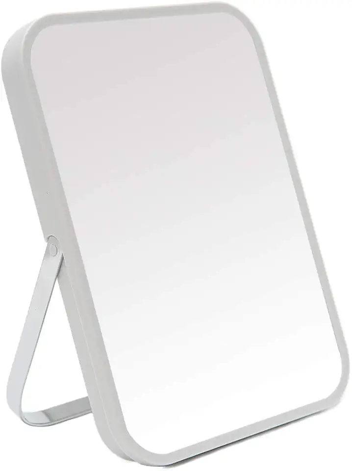 YEAKE - miroir de table portable 20,3 cm - métal, orientable 90°