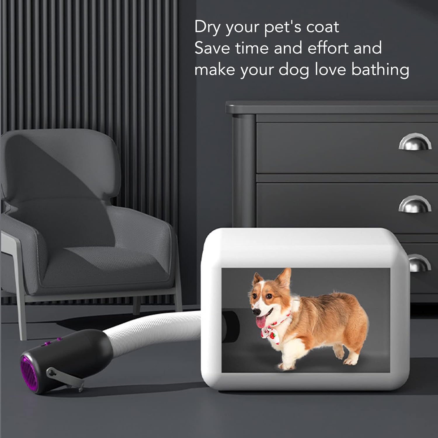 Sèche-linge portable - mini sécheuse compacte - housse tissu, idéal vêtements et chaussettes