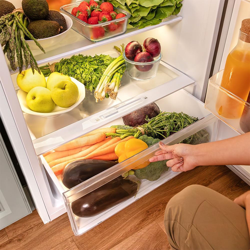 Cecotec - Bolero CoolMarket 2D - 348L - Inox, NoFrost, basse conso, 2 portes, compresseur Inverter, 348NF