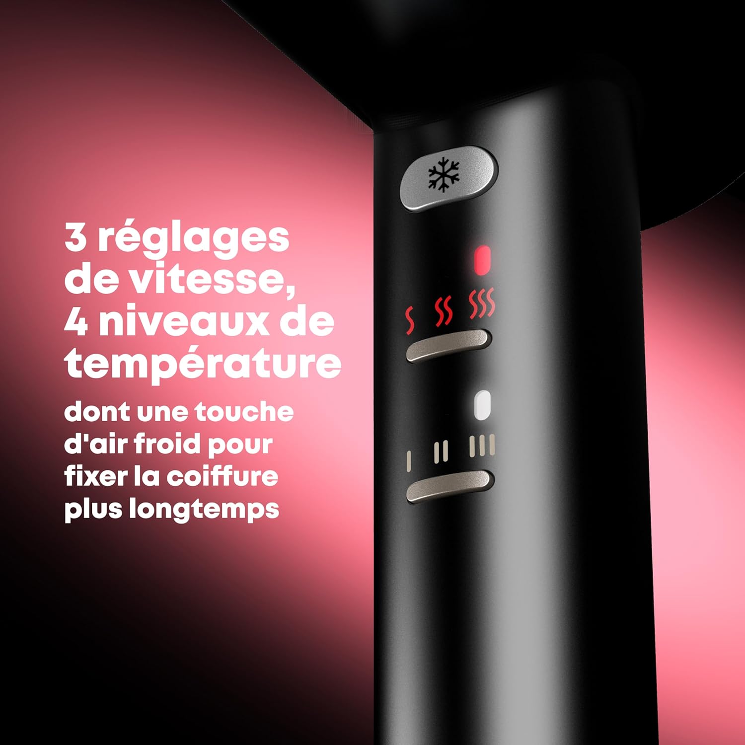 Revamp - Enigma Precision - léger, silencieux, séchage rapide, 4 embouts magnétiques