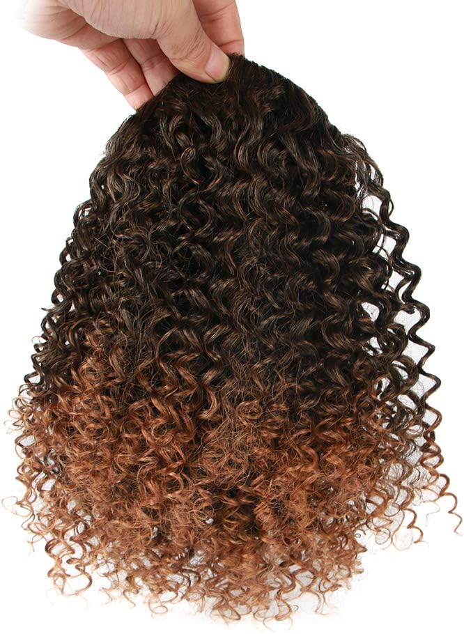 Extension de queue de cheval - bouclée afro-américaine - 12 pouces - couleur 1B/30