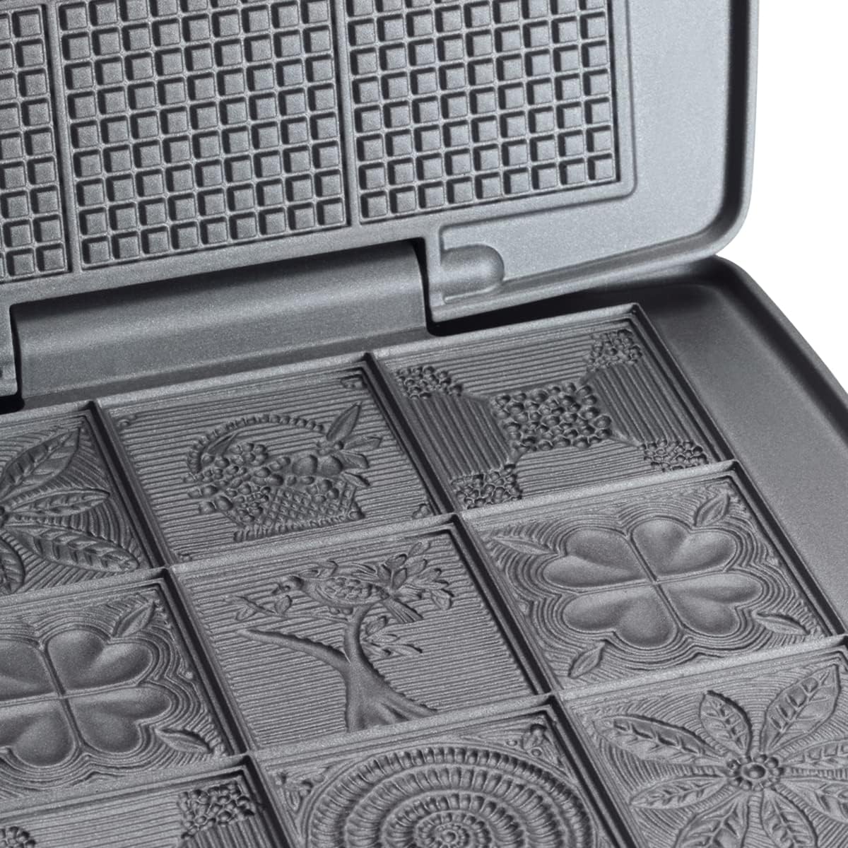 Cloer - Gaufrier 1431 - inox, 930W, 9 gaufres, revêtement antiadhésif