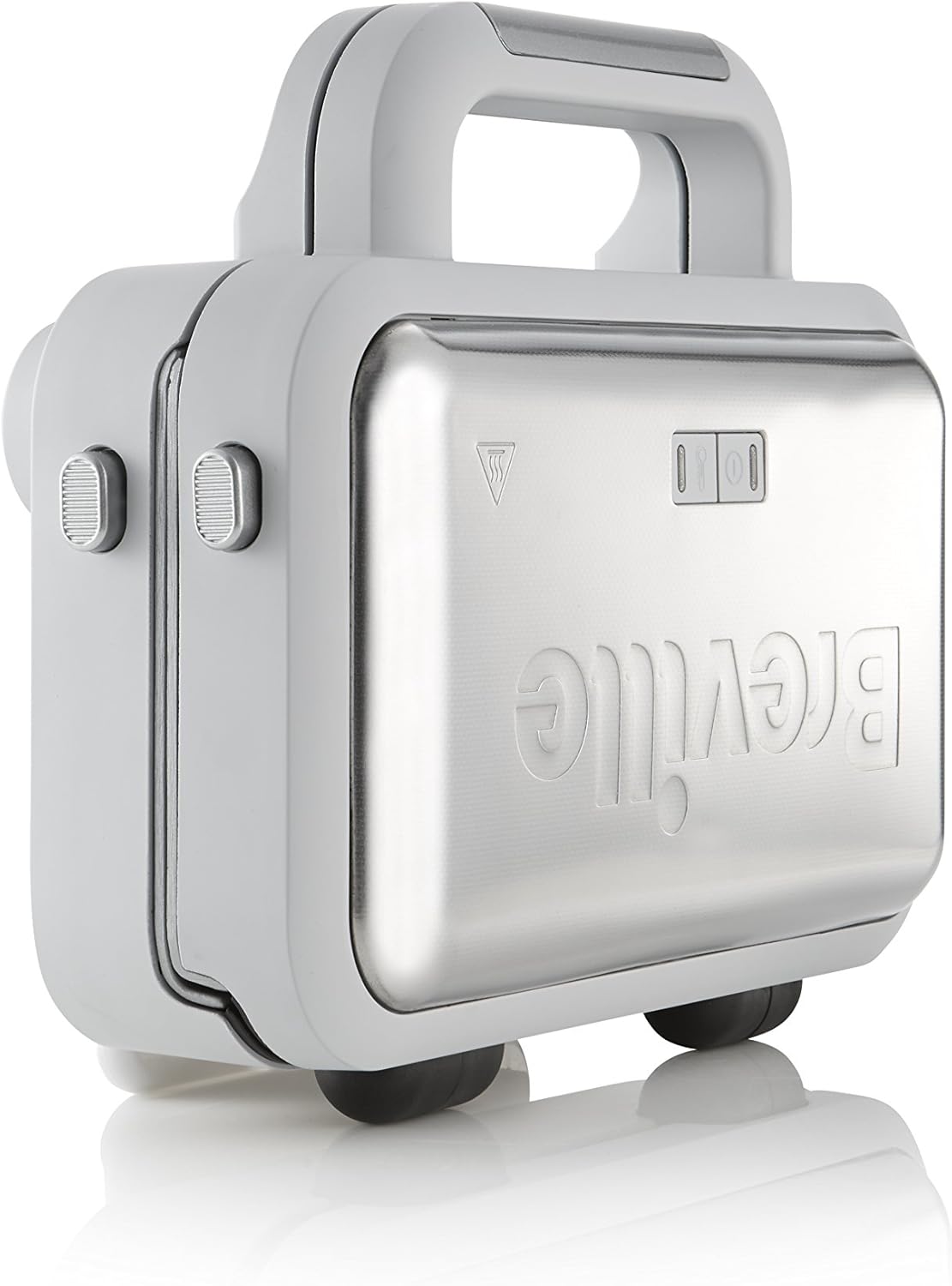 Breville - machine à sandwich DuraCeramic 2 tranches, température variable, assiettes creuses, VST070X