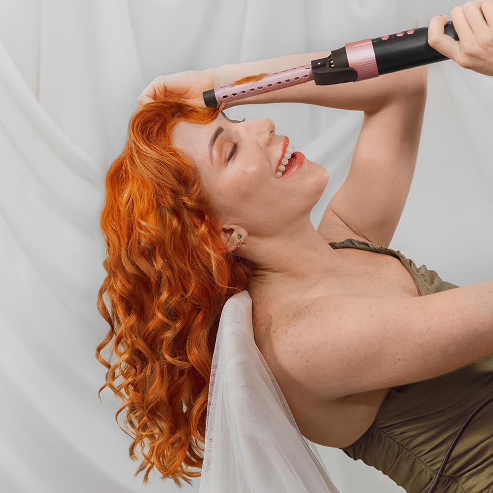 Cecotec - AirGlam 14in1 - Brosse soufflante 1400W, 3 temp., 14 têtes