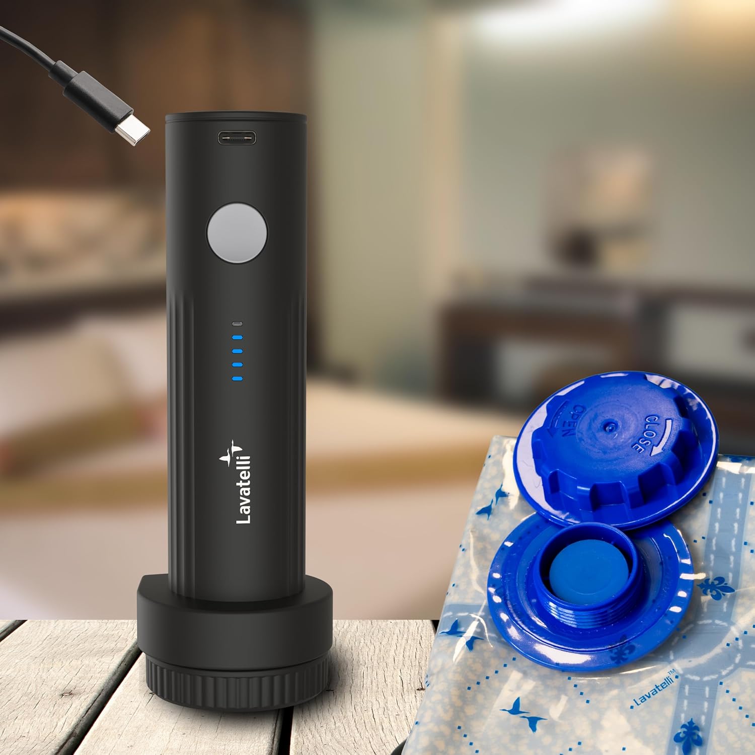 Pompe sous vide portable USB-C, compact sans fil, voyage, VACUPUMP