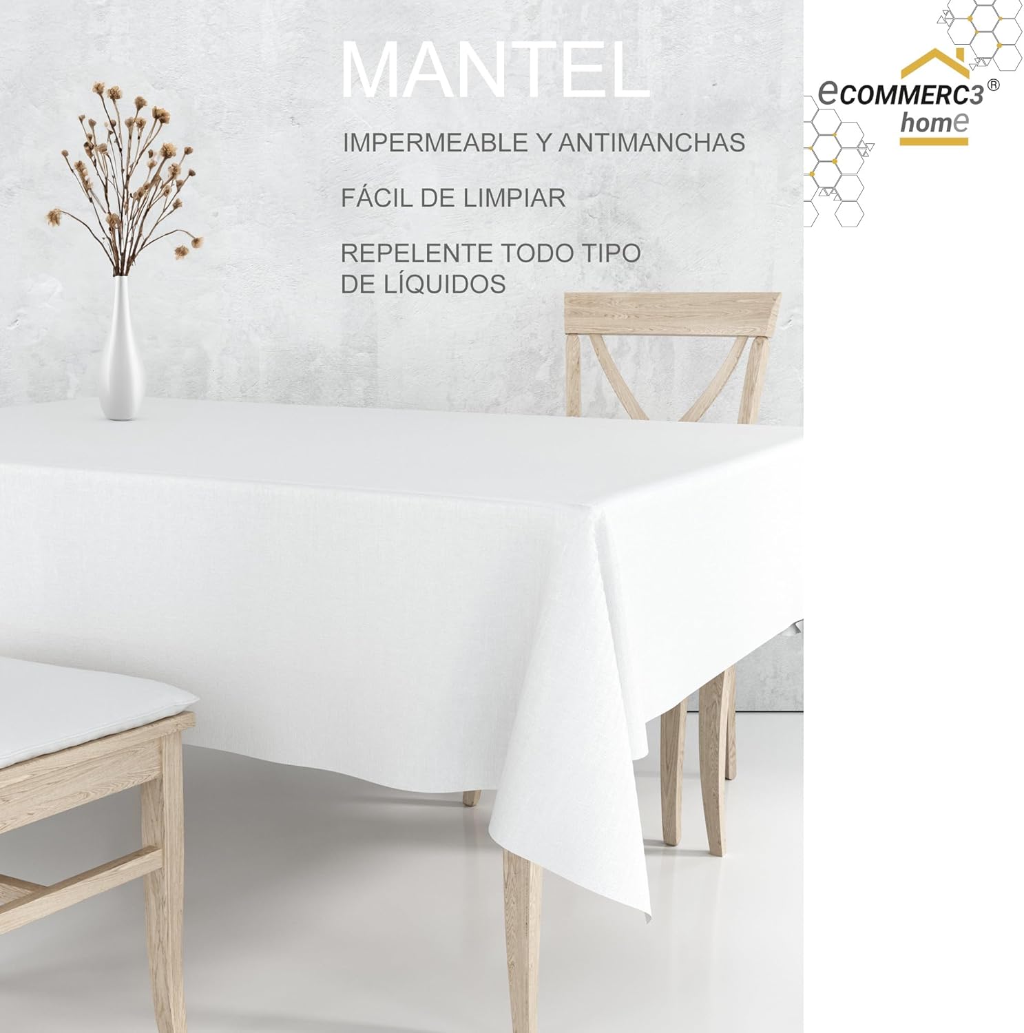 Nappe en toile cirée - Garden Fleurs - 140x140 cm - anti-taches, imperméable