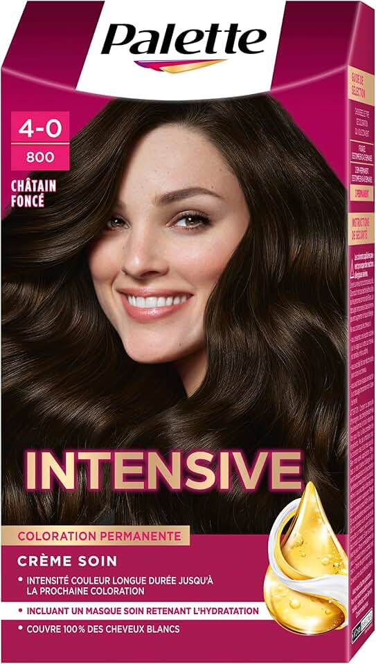 Schwarzkopf - Palette permanente - crème soin cheveux - 100% couvrant, 8 semaines, châtain foncé 800