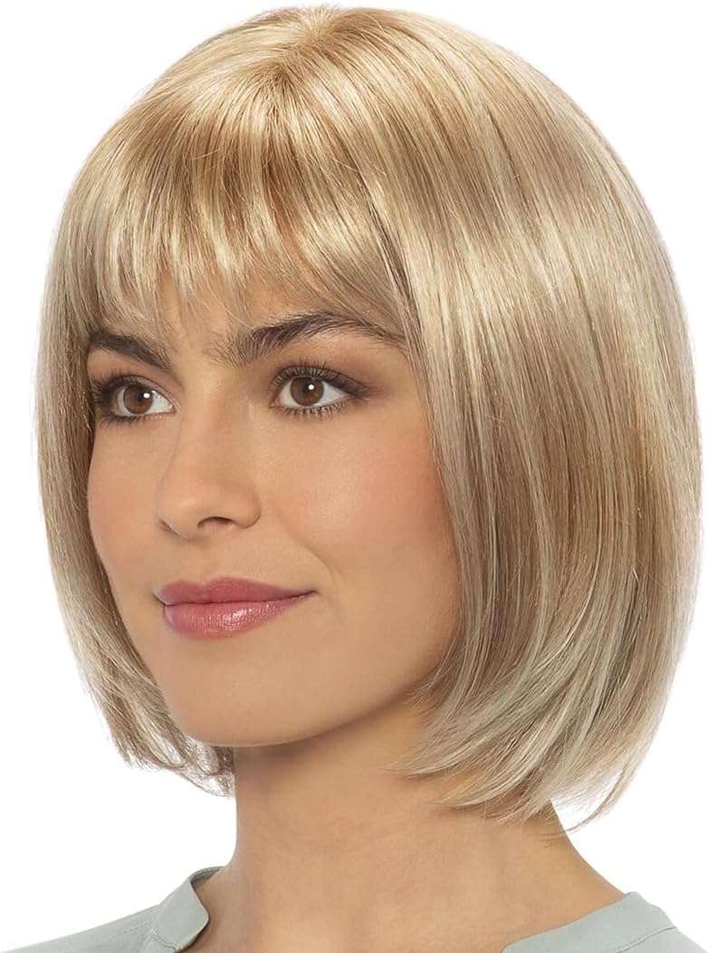 Perruque femme - cheveux synthétiques courts - blonde - usage quotidien et cosplay