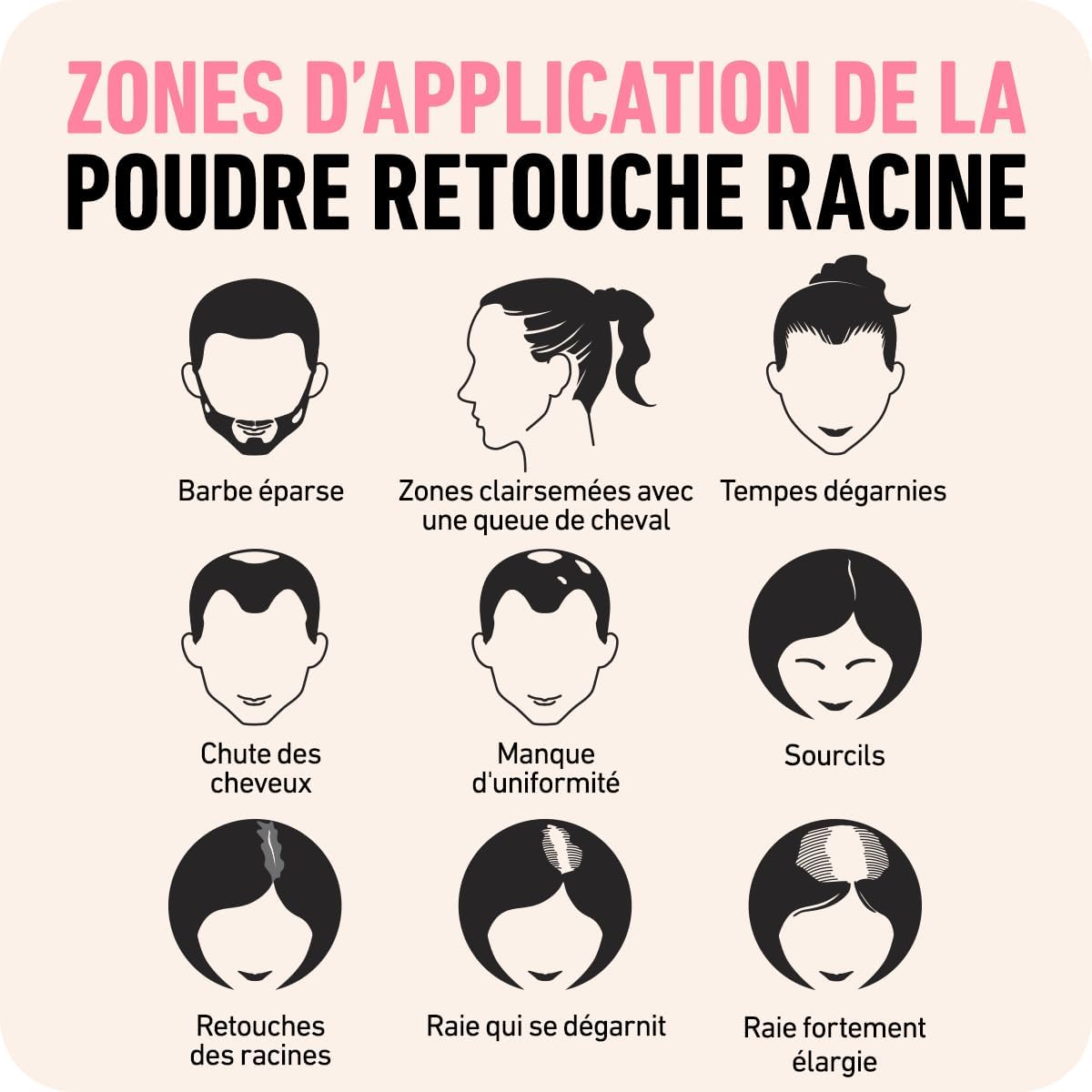 BOLDIFY - Poudre de racine blond clair - 10g - couvre racines et cheveux gris